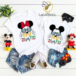 my 1st disney trip, disney trip 2023 shirts, disney matching shirts, minniemickey shirts, disney trip 2023 matching shir