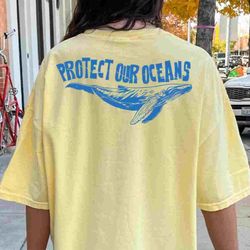 comfort colors protect our oceans shirt, womens aesthetic shirt, coconut girl shirt, summer tshirt, surf shirt, oceans