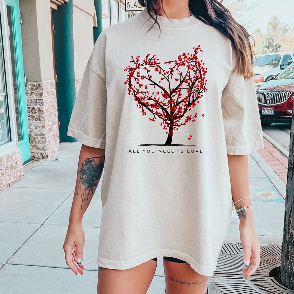 Comfort Colors® All You Need Is Love Sweatshirt, Self Love Sweatshirt, Love Yourself Sweatshirt, Self Care Sweatshirt, Motivational Hoodie.jpg