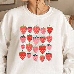 cute strawberry sweatshirt, fall harvest hoodie, women fall sweatshirt, farmer sweatshirt, cottagecore hoodie, farmer li