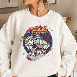 vintage 90s space mountain shirt, comfort retro vintage disney shirt, retro walt disney world sweats, mickey and friend