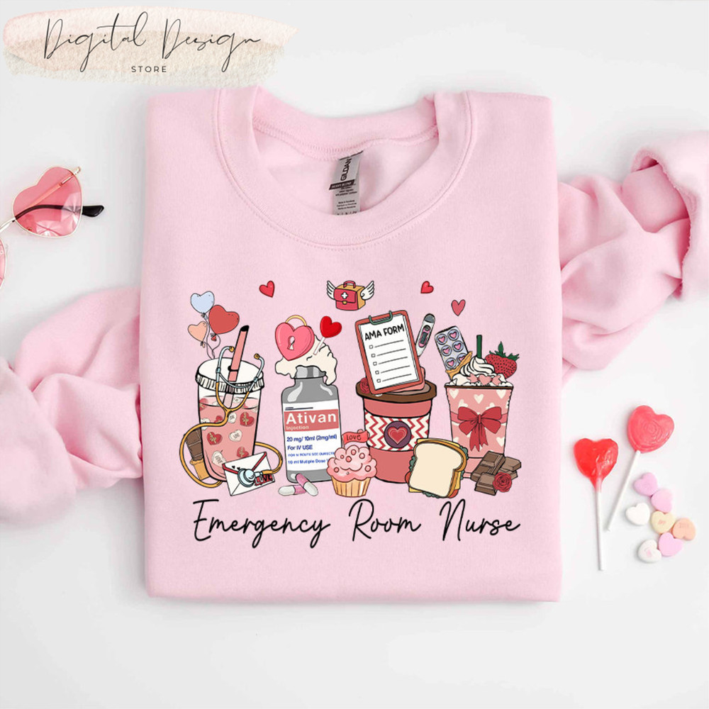 Comfort Colors Er Nurse Valentine Shirt, Emergency Department Valentine, Valentine ER Nurse, Emergency Room Nurse Gift,Nursing Student Shirt.jpg