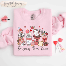 comfort colors er nurse valentine shirt, emergency department valentine, valentine er nurse, emergency room nurse gift,n