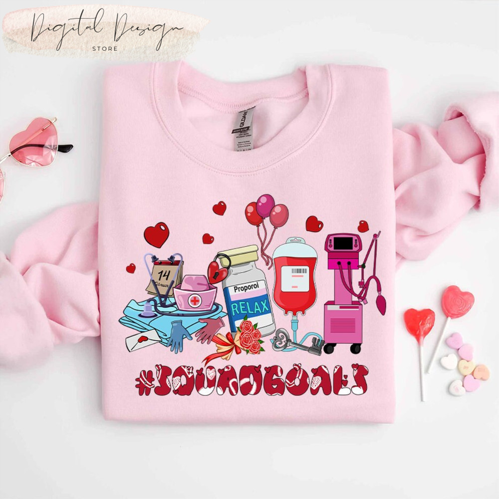 Comfort Colors Squad Goals Nurse Valentine Shirt,Nurse Love Shirt,Valentines Day Nurse Gift,Nurse Life,Valentines Day Women Shirt,Nurse Gift.jpg