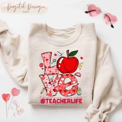 comfort colors teacher valentine shirt teacher valentines day sweatshirt teacher life shirt, candy hearts teacher, love