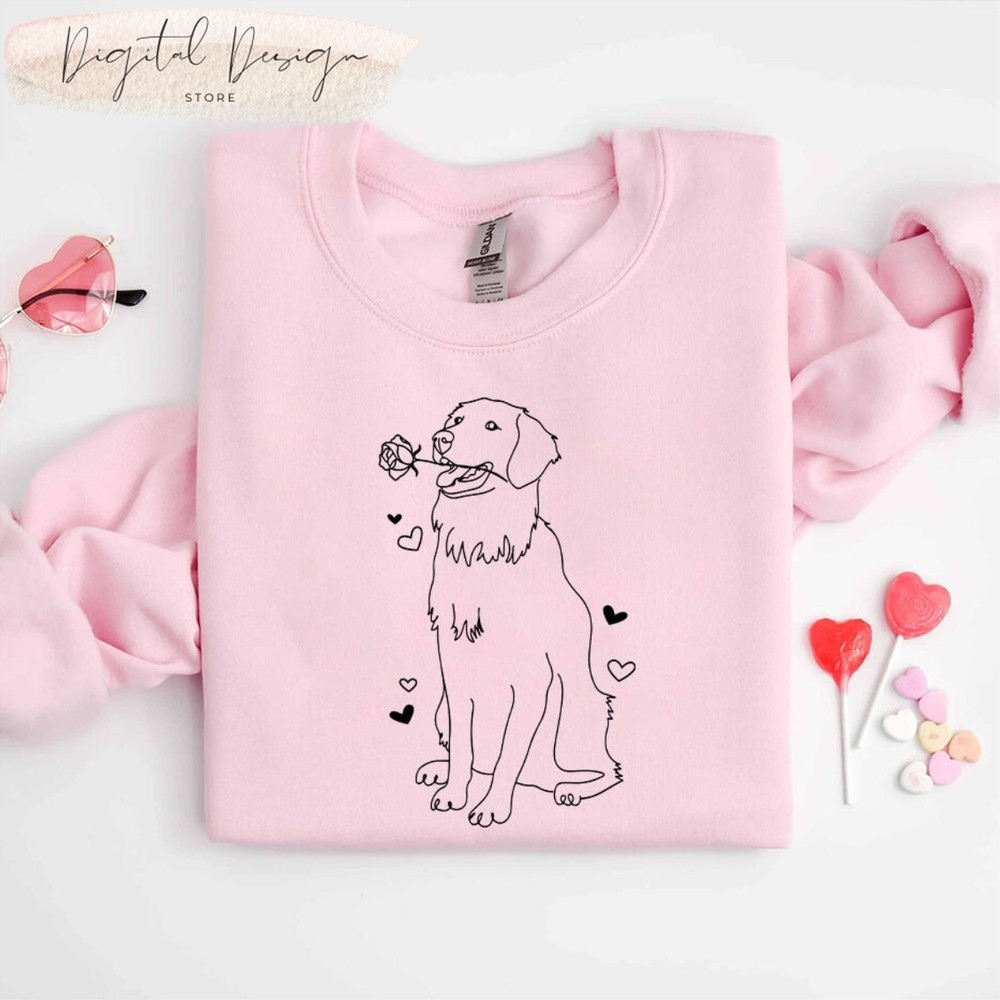 Comfort Colors® Goldendoole Valentine Shirt, Cute Golden Doodle Valentines Day Shirt, Women's Valentine's Tee For Golden Doodle Mama.jpg