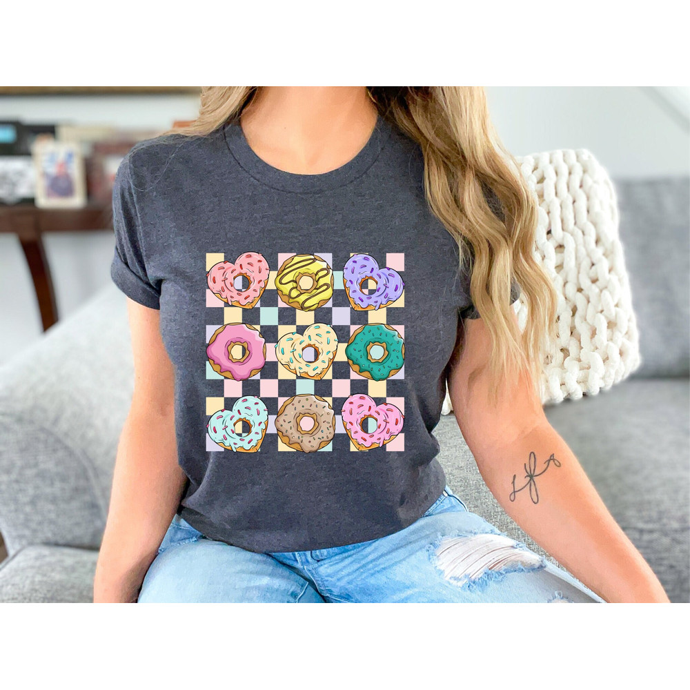 Valentine Shirt, Donut Shirt, Heart Shirt ,Cute Valentine Shirt, Women's Valentines Day Shirt, Funny Teacher Donut Shirt ,Love Gift Shirt.jpg