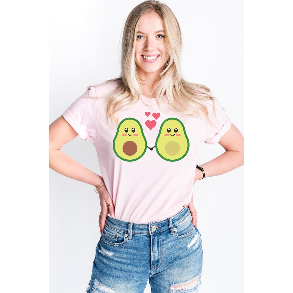 Avocado Love Couple Shirt, Avocado Lovers Tee, Couple Matching Avocado Gift, Cute Food Matching Sweatshirts, Valentines Matching Shirt.jpg