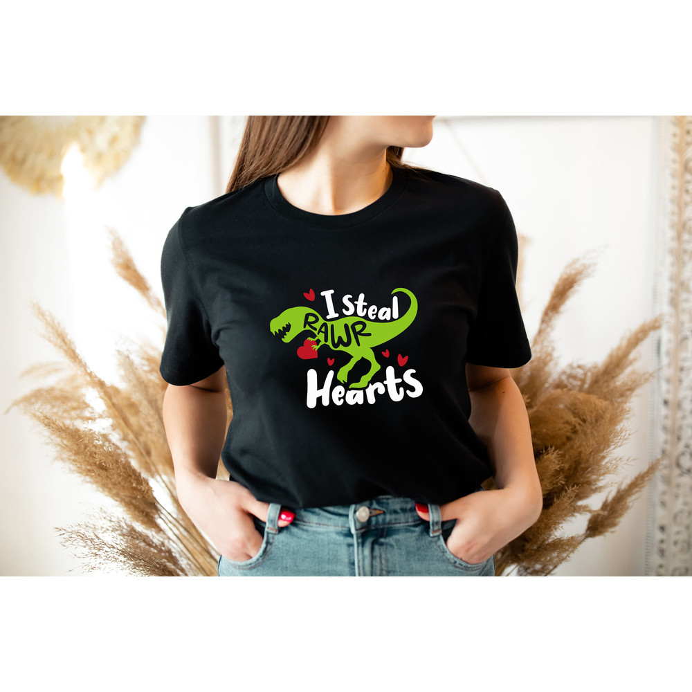 I Steal Rawr Hearts Dinosaur, Dinosaur Valentine, Boy Valentine Shirt, Valentine Boy Shirt, Valentines Day Tee, Dinosaur Shirt, Dino Tshirt.jpg
