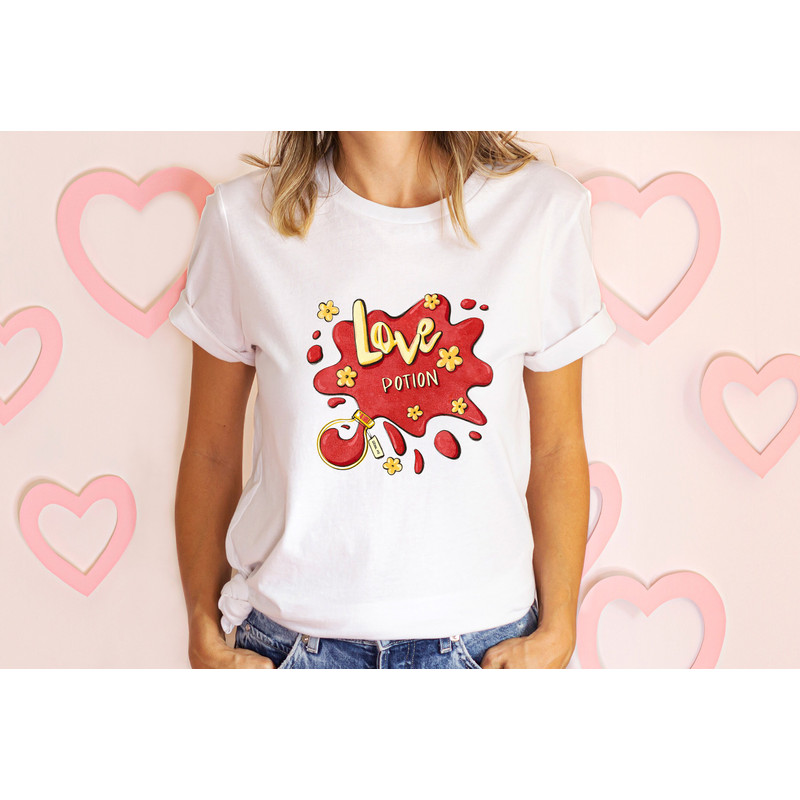 Valentine Shirt, Love Potion Shirt, Trendy Sweatshirt, Aesthetic Shirt, Valentine Gift, Valentine Sweatshirt, Gift for her.jpg