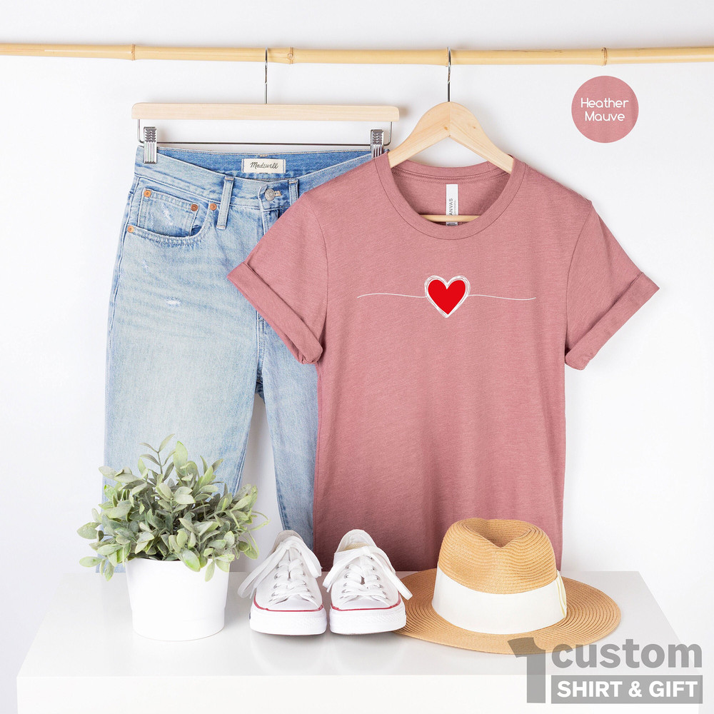 Heart Valentines Shirt, Heart Love Shirt, Mothers Day Gift Shirt, Gift for Girl Friend, Love Definition Shirt, Cute Heart Shirt, Love Gifts.jpg