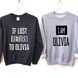 if i lost return to, if lost return to babe, customizable couple sweatshirt, matching sweatshirt, funny hoodie,  matchin