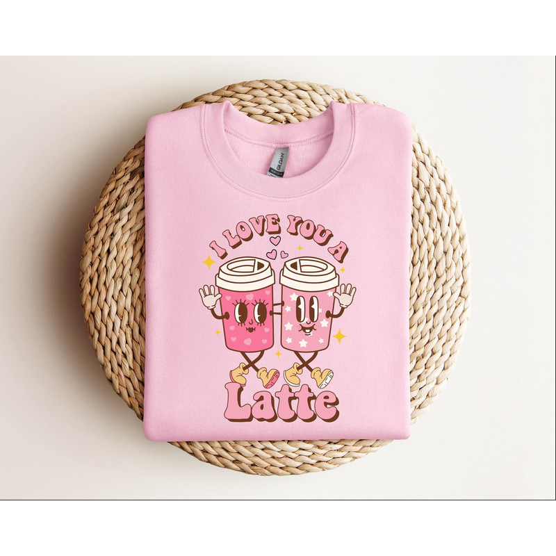 Retro Coffee Valentines Sweatshirt, Cute Valentines Day Heart Shirt, Coffee Lover Valentine Gift, Teacher Valentine Day Tee Shirt Sweatshirt 6.jpg