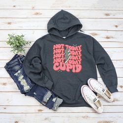 not today cupid hoodie, anti valentines day hoodie, funny valentines day sweatshirt, cupid shirt, single shirt, valentin