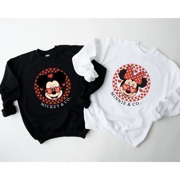 Valentines Day Sweatshirt, Valentines Day Hoodie, Valentines Day Shirt, Couple Valentines Day, Minnie Mouse, Mickey Mouse, Disney Valentines.jpg
