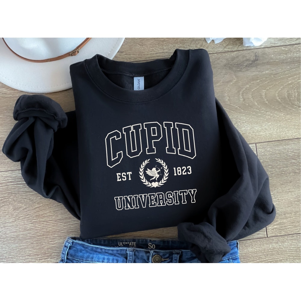Valentines Day Sweatsirt, Valentine Sweatshirt, Valentines Day Hoodie, Valentines Day Shirt, Valentine Vibes, Cupid University Sweatshirt.jpg