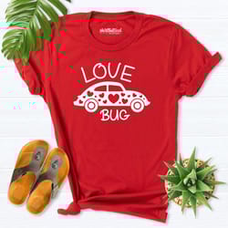 love bug shirt, valentine tee,car shirt, bug shirt, bug birthday party, girl car shirt, car vintage shirt, valentine bab