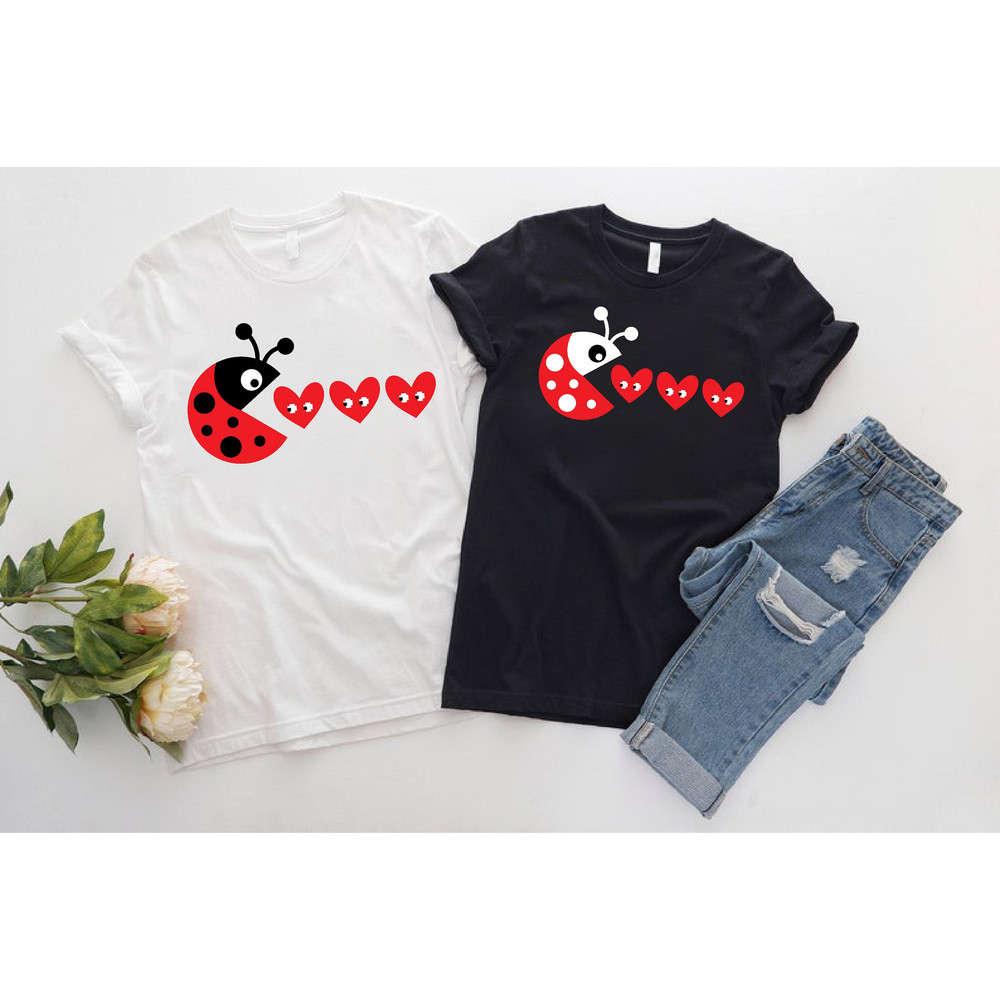 Ladybug Lovebug Valentines Day Shirt, Love Shirt, Women's Valentines Day Gift, Heart Shirt, Gift For Girlfriend, Funny Valentines Outfit.jpg