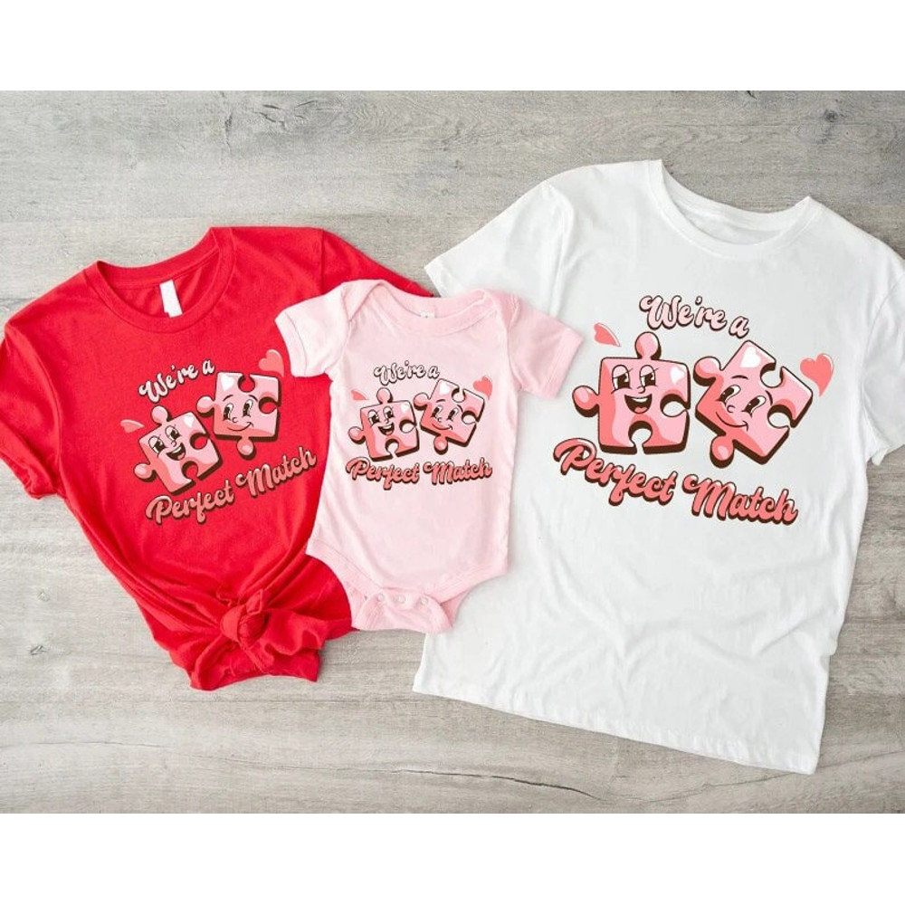 We're A Perfect Match Shirt,Puzzle Pieces Family Shirt,Funny Valentines Day Shirt,Family Valentines Day Gift,Valentines Day Gift For Couples 1.jpg