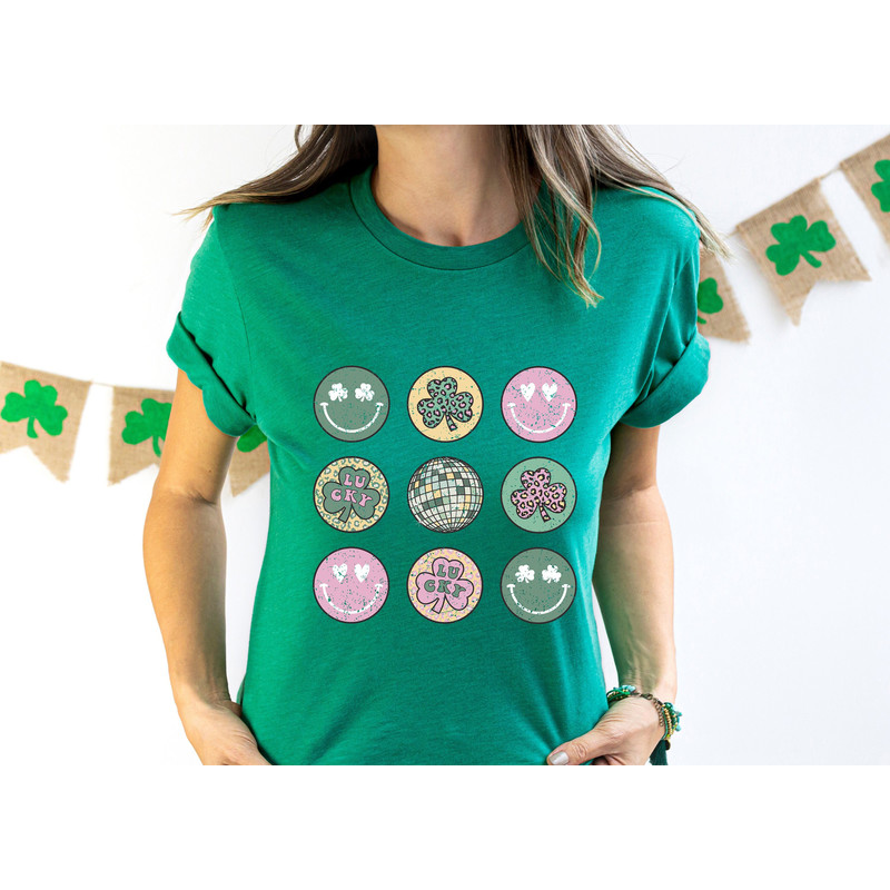 Retro St Patrick's Smiley Clover Disco Shirt,Saint Patrick's Day Shirt,Saint Patrick's Day Shirt,St Patrick's Smiley Shirt.Kid Patrick Shirt.jpg