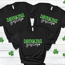 funny st patricks day group shirts, best friends matching shirts, drinking buddies st pattys day shirts women, patricks