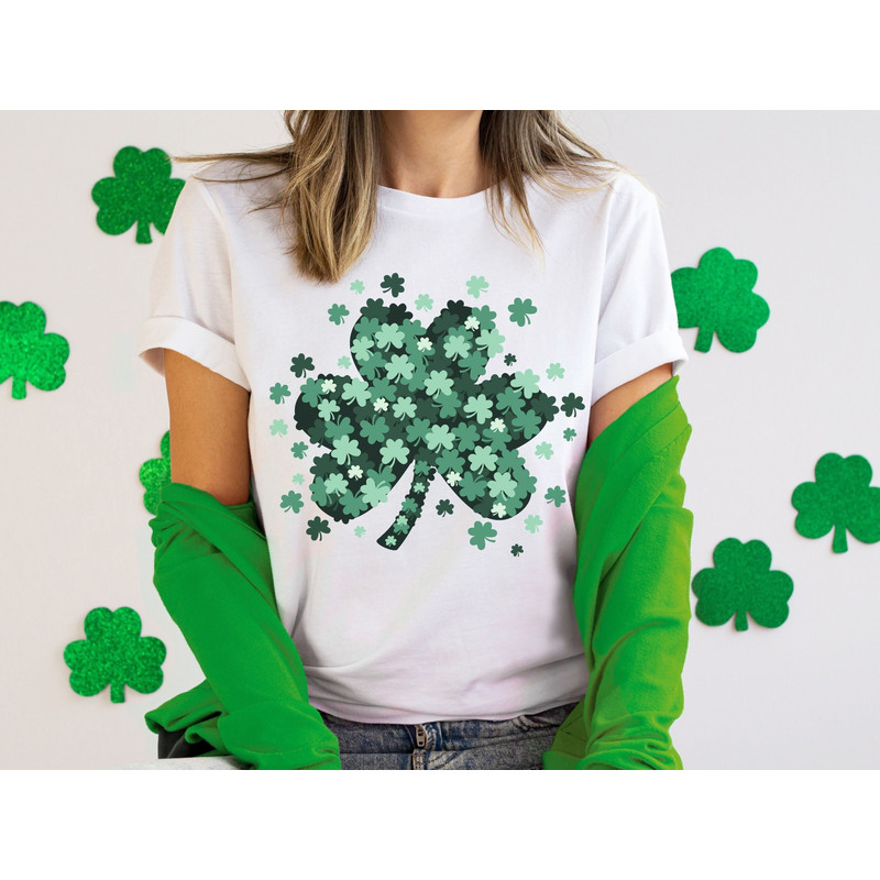 Funny St Patricks Day Shamrock Shirts, Cute St Pattys Day Group Shirts Women, Saint Patrick's Day Matching Couples Party Outfit, Womens Tee.jpg
