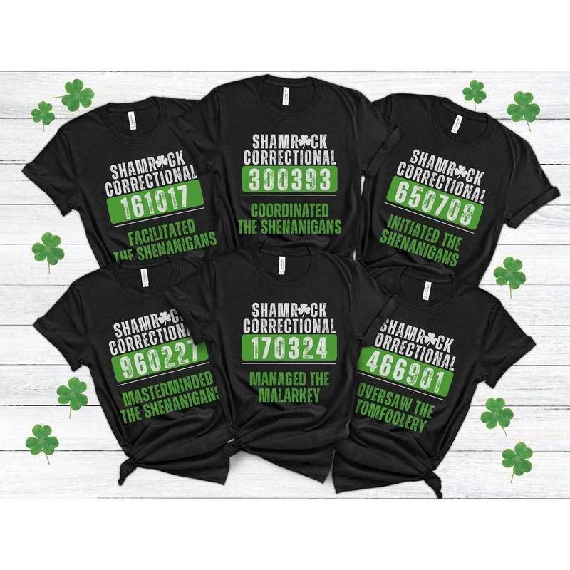 St Patricks Day Group Shirts Unisex, Matching St Pattys Day Sweaters 2024, Shenanigans Coordinator Shirt, Saint Patricks Day Inmate Costumes.jpg
