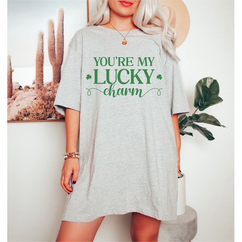 You are My Lucky Charm Shirt, St Patricks Day, Shamrock Shirt, Lucky Charm Shirt, Lucky Sweater, Shamrock Top, Lucky Charm Shirt.jpg
