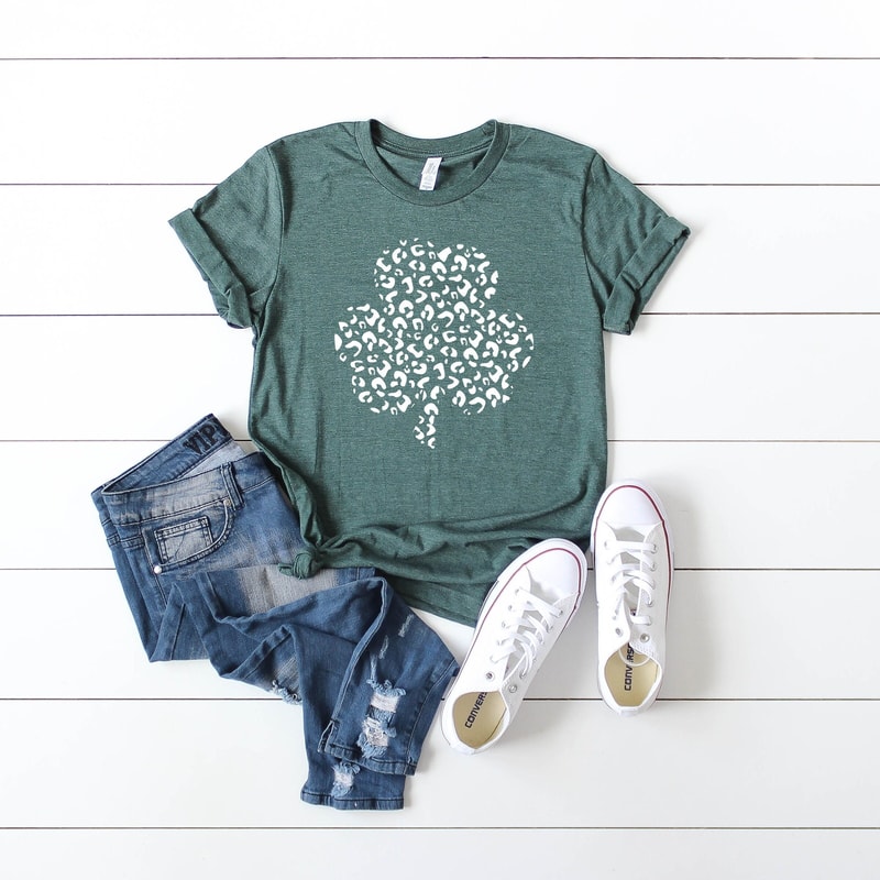Leopard Shamrock Shirt,St Patricks Day Shirt, Shamrock Shirt, Leopard Shirt, Lucky Shirt, Irish Day Shirt.jpg