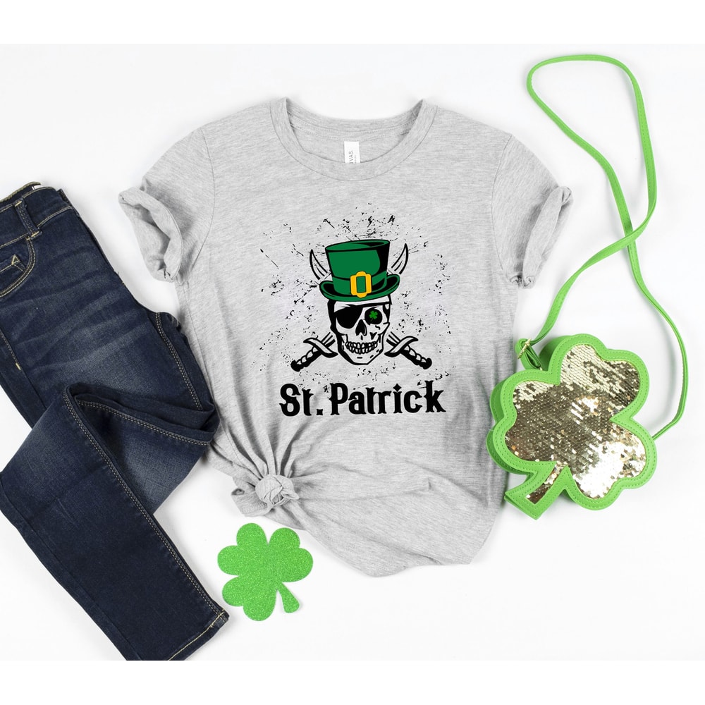 Patricks Day Skull Shirt,Shamrocks Shirt, Patricks Day Shirt Funny Lucky Shirt,St Patrick's,St Paddys Day,Shamrock,St Patrick's Matching Tee.jpg