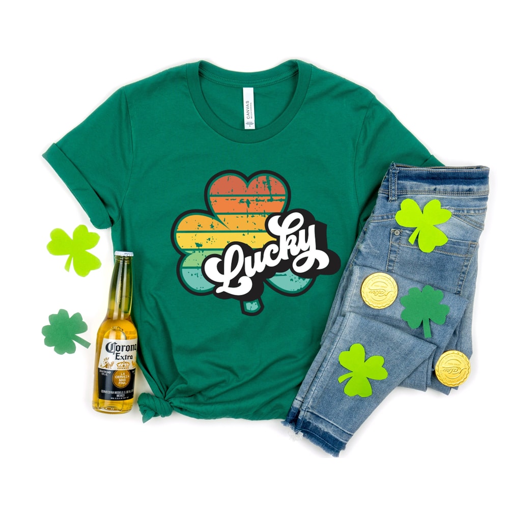 Shamrock Shirt,St Patricks Day Shirt,Lucky Shirt,Rainbow Shirt,Retro Lucky Me Shirt,Irish Shirt,Watercolor Shirt,St Patricks Tee.jpg