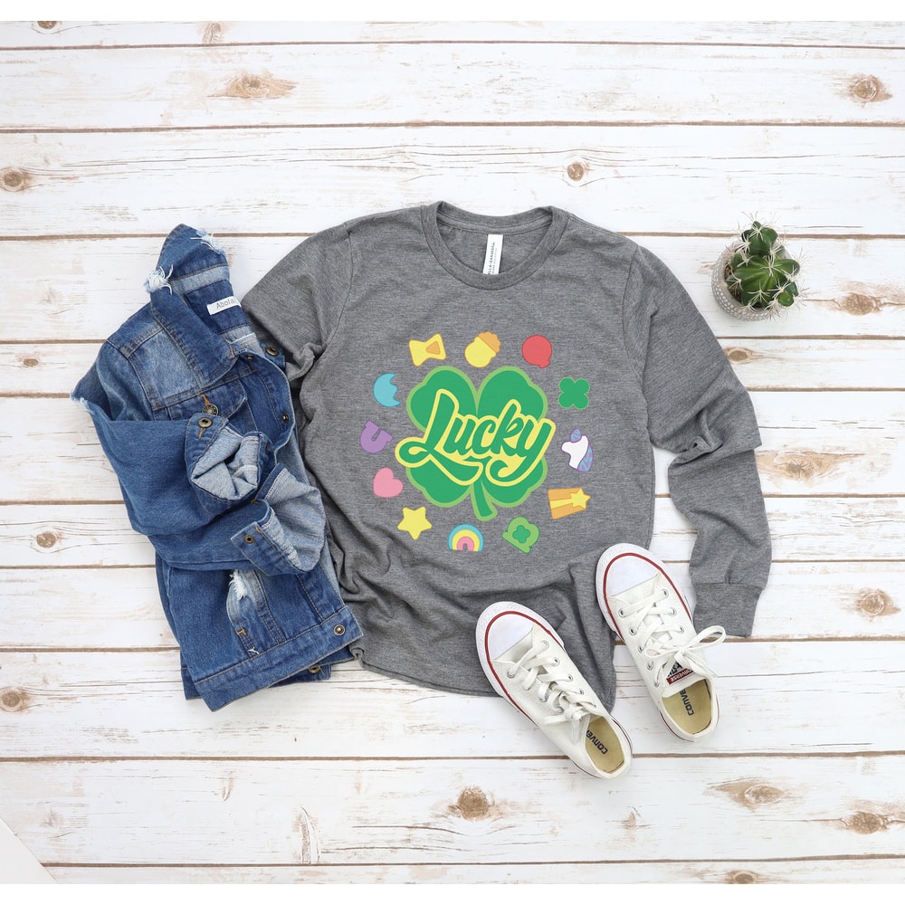 Kids St Patricks Day Shirt, Kids Lucky Charm Shirt, St Patricks Day Kids Shirt, Youth Sweatshirt, Kids Lucky Shirt, Kids Shamrock Tee.jpg