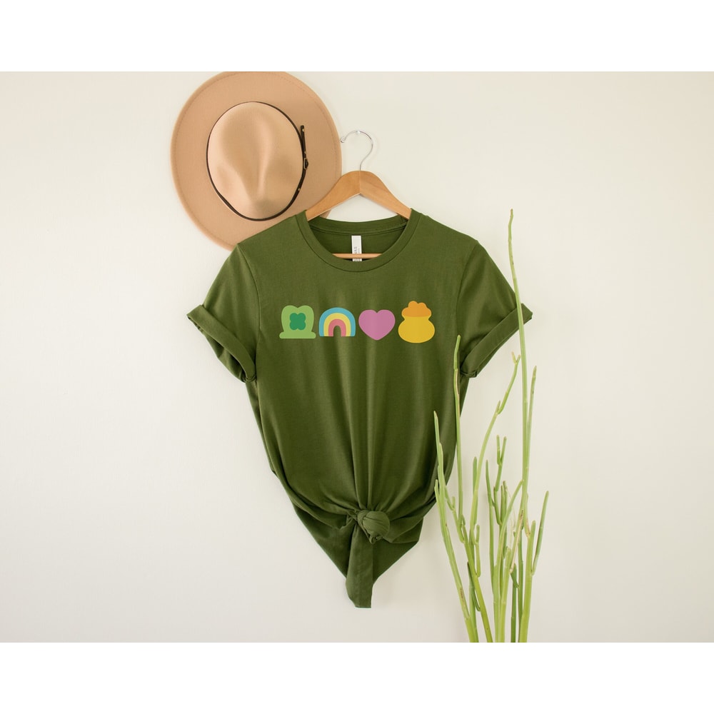 Lucky Charm Shirt, Lucky Shirt, St Patrick's Day Tee Shirt, Shamrock Shirt, Rainbow Shirt, Heart Shirt, Love St Patty's Day Shirt, Irish Tee.jpg