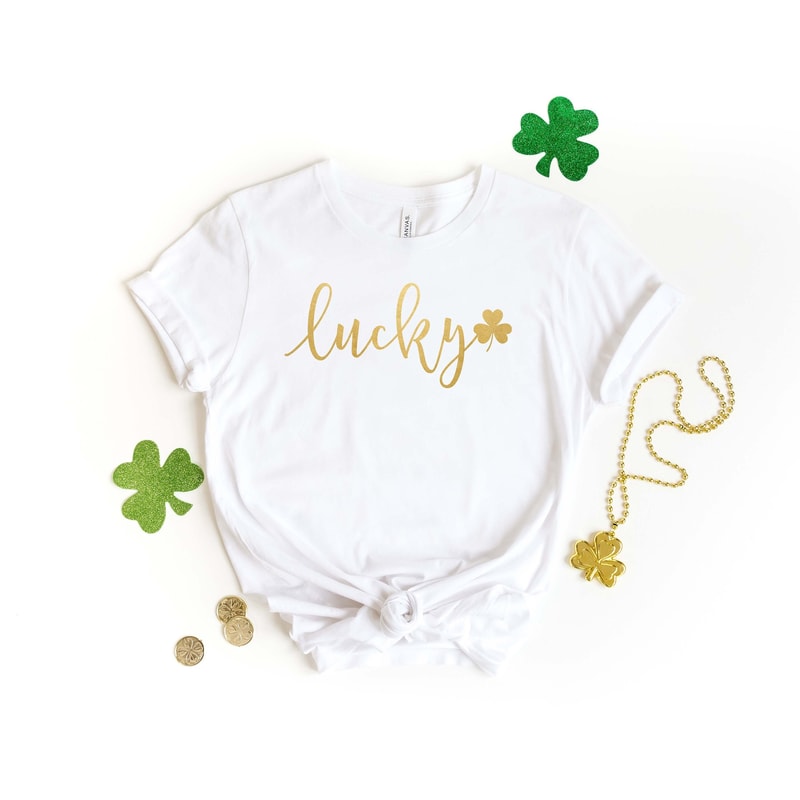 Lucky Clover Shirt, Lucy Shamrock Shirt, Shamrock Shirt, St Patricks Day Shirt, St Patrick's Shirt, Patricks Lucky Shirt, Clover Tshirt.jpg