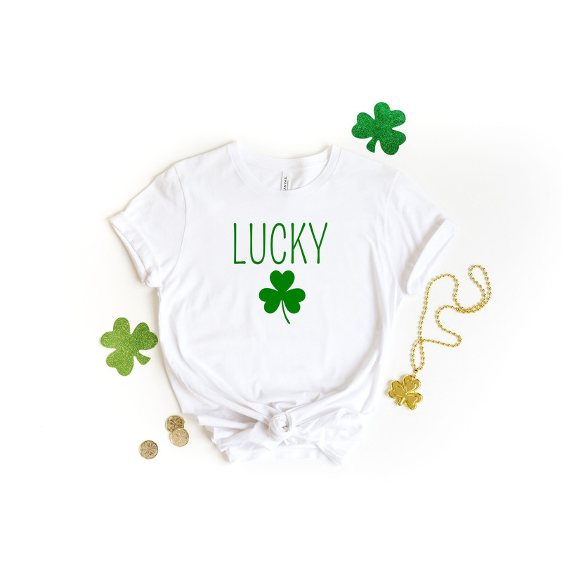 Lucky Shamrock Shirt, St. Patrick's Day Shirt, St Patricks Shirt, Lucky Shirt, Clover Shirt, Lucky St Patricks Day Shirt, Lucky Tshirt.jpg