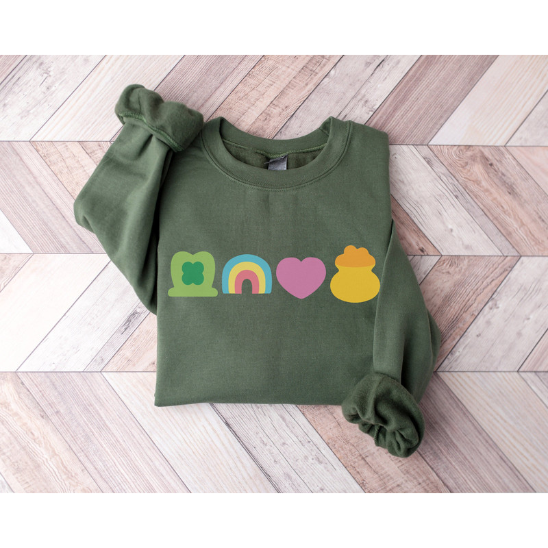 St Patrick's Day Sweatshirt, Lucky Charm Sweatshirt, St Patricks Day Shirt, Shamrock Shirt, Rainbow Sweater, Lucky Sweatshirt,Saint Patricks.jpg