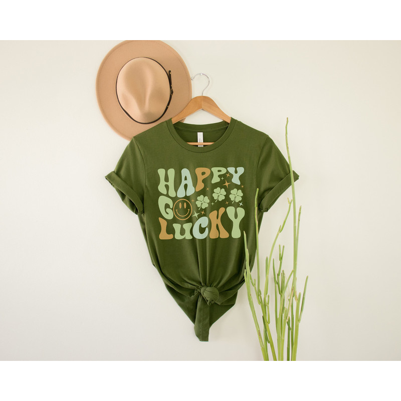 St Patricks Day Shirt, Happy Go Lucky Shirt, Lucky Charm Shirt, St Patricks Day Shirt Women, Saint Patricks Day Shirts, Shamrock Shirt Women.jpg