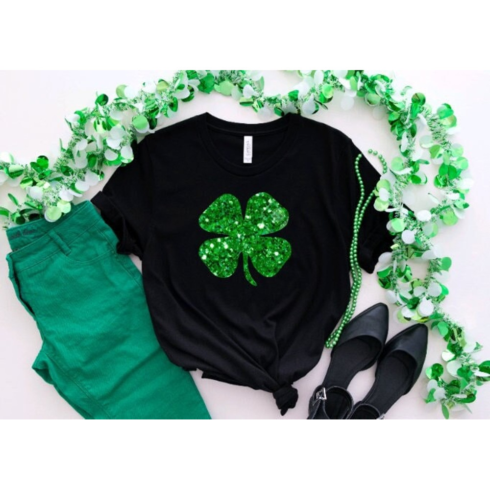 Shamrock Shirt,Black, St. Patrick's Day Shirt, St. Paddy's Day Shirt, Shamrock Shirt,Clover Shirt,St. Paddy's Day Shirt, xs-4x,Plus size.jpg