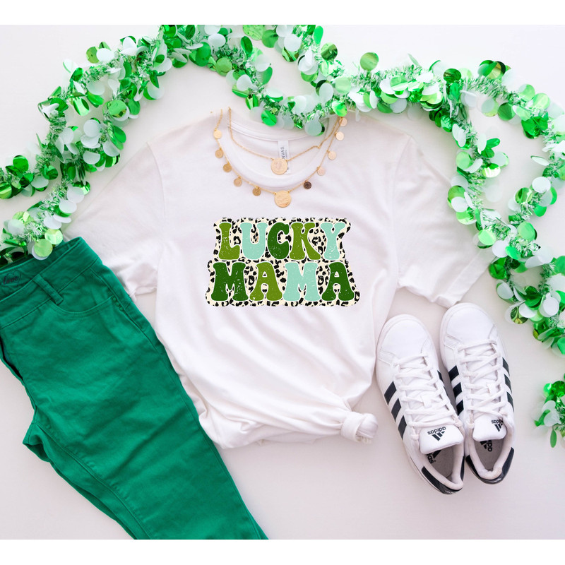 Lucky Mama T-shirt, Saint Patrick's Day Shirt, Women's St. Patrick's Day Shirt, Cute Irish Day Shirt, Lucky Woman Shirt.jpg