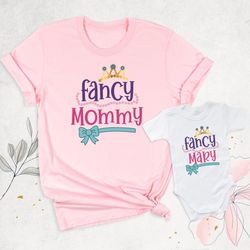 mama mini shirt, fancy mommy t-shirt, personalized mothers day shirt, mom and daughter matching shirt, mommy and me outf