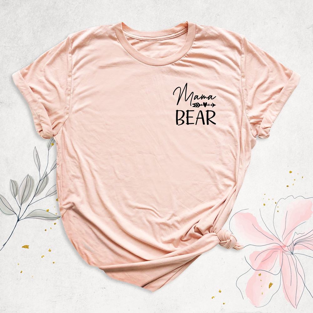 Pocket Size Mama Bear Shirt, Pregnancy Reveal Shirt, Mothers Day Shirt, Best Mom Shirt, Minimalist Mom Shirt, New Mom Shirt, Gift for Mother.jpg