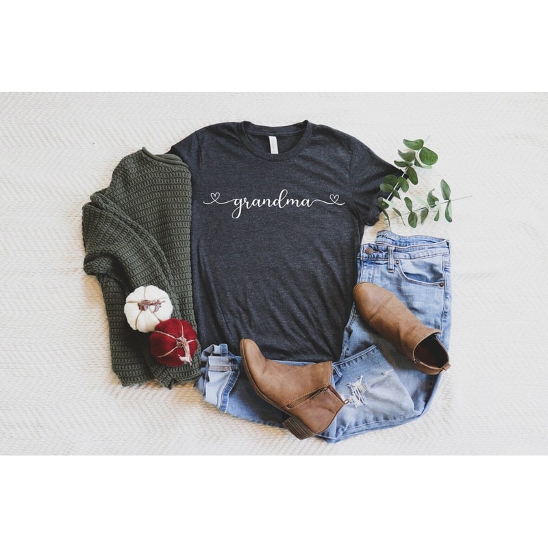 Grandma Shirt, Grandma Love T-Shirt Gift, Grandmother Tee, Grandmother Gift, Grandma TShirt, Mother's Day Gift, Grandma T-Shirt Gift.jpg