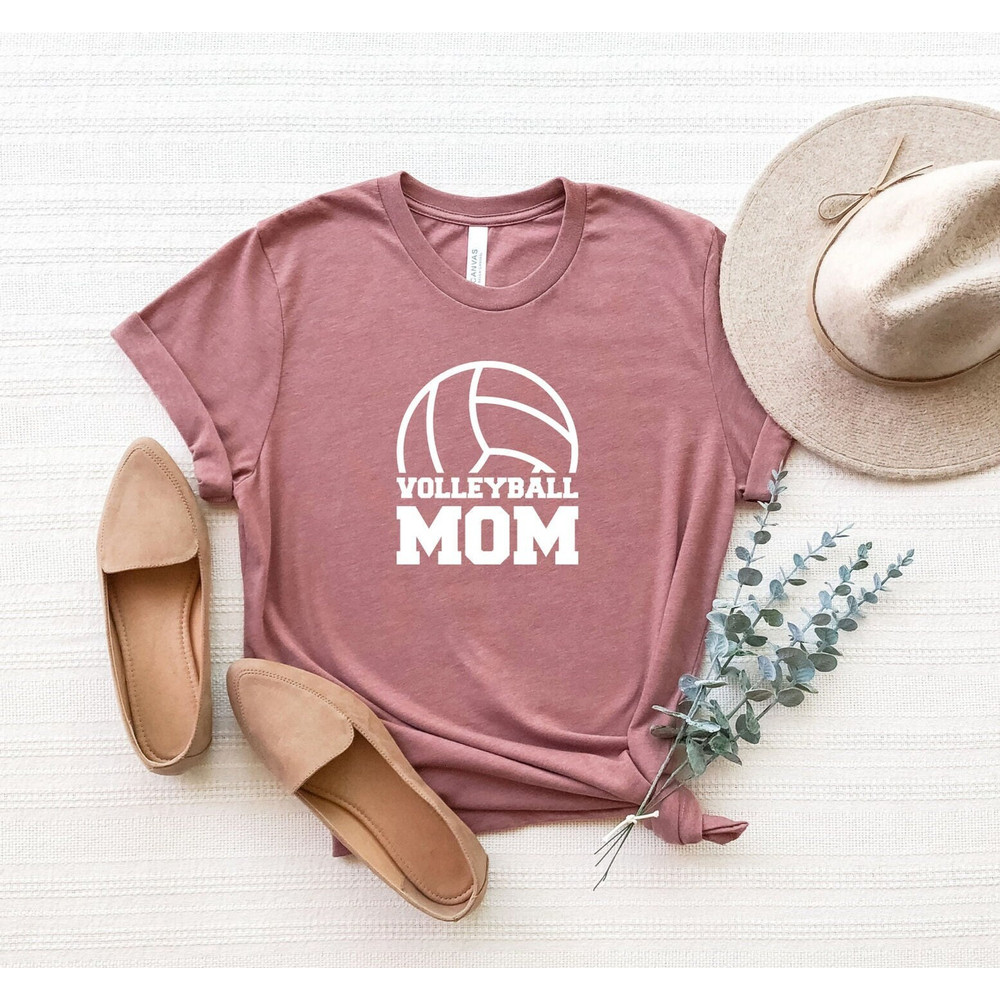 Volleyball Mom Shirt, Volleyball T-Shirt, Volleyball Lover Gift, Mom T-Shirt, Gift For Sports Mom, Cute Volleyball Shirt, Game Day Shirt.jpg
