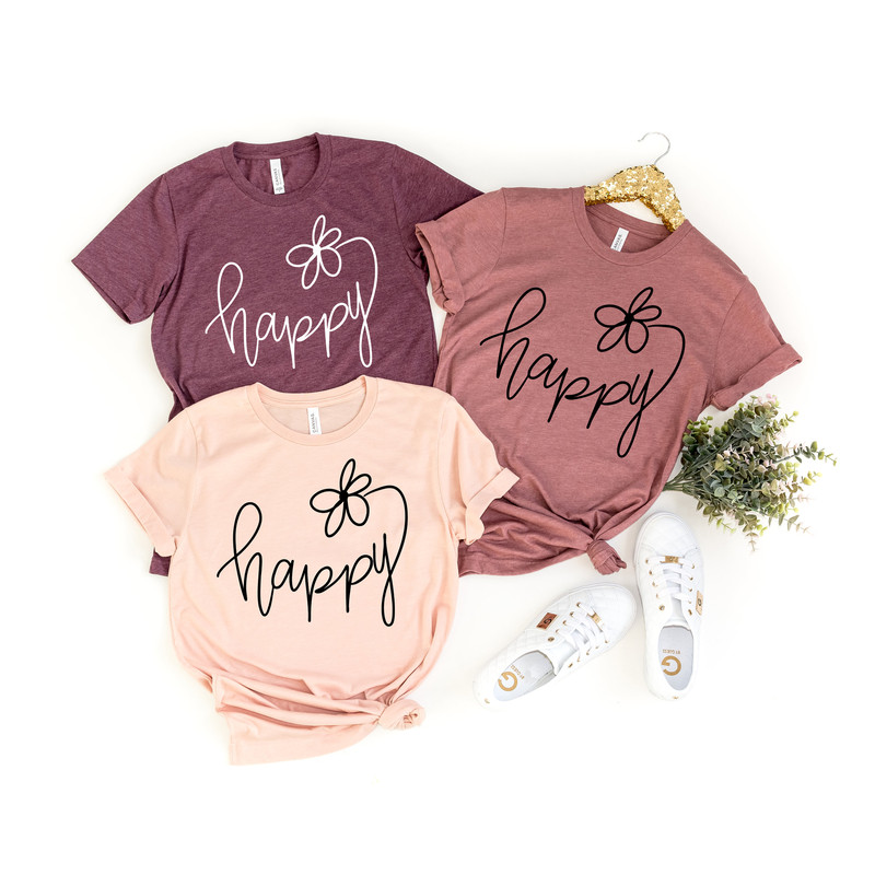 Choose Happy Shirt, Happy T-shirt, Womens Shirt, Happy Shirt, Positive Tee, Inspirational Shirt, Happiness Shirt,.jpg
