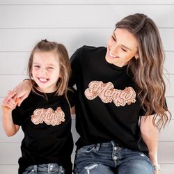 mama and mini matching shirts, mama and mini leopard shirt, mommy and me matching shirts, leopard mama shirt, mothers da