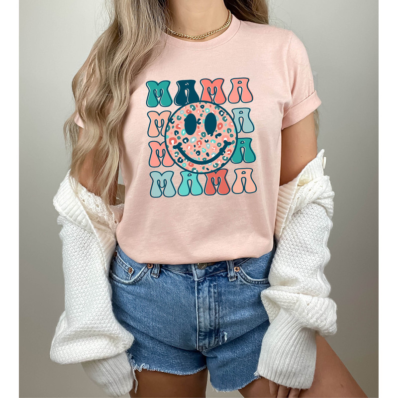 Mama Smiley Shirt, Smiley Face Sweatshirt, Aesthetic Mama Hoodie, Happy Face Shirt For Mom, Mothers Day Gift, Mom's Birthday Gifts.jpg