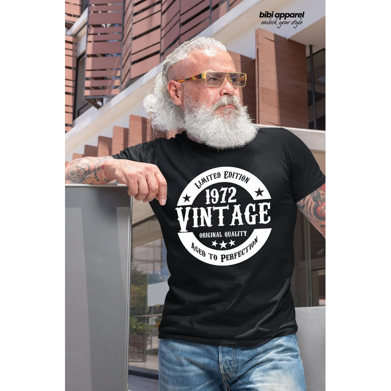 50th in 2022 Birthday Gift For Men and Women - Vintage 1972 - T-shirt Gift idea.jpg
