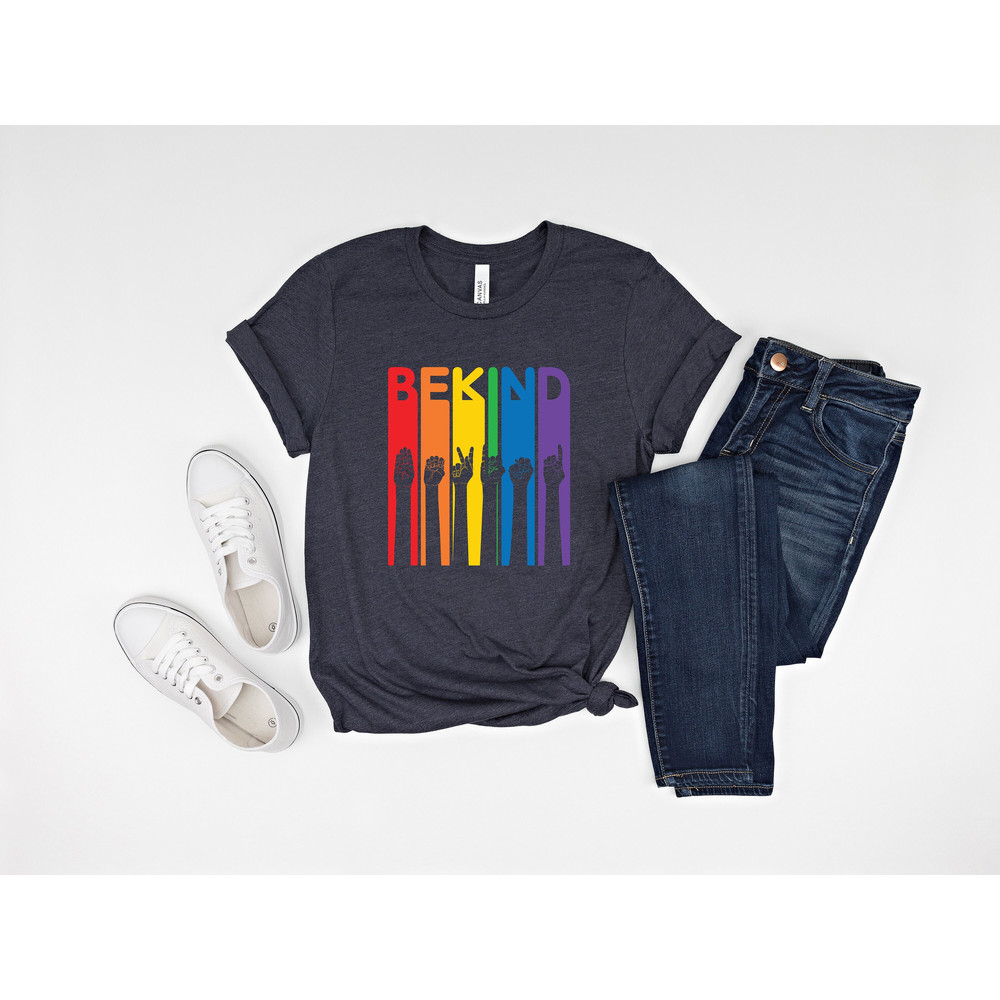 Be kind shirt, Sign Language, kindness shirt, Pride Shirt, Pride tee, Pride Month, lgbtq shirt, anti racism shirt, rainbow shirt,.jpg