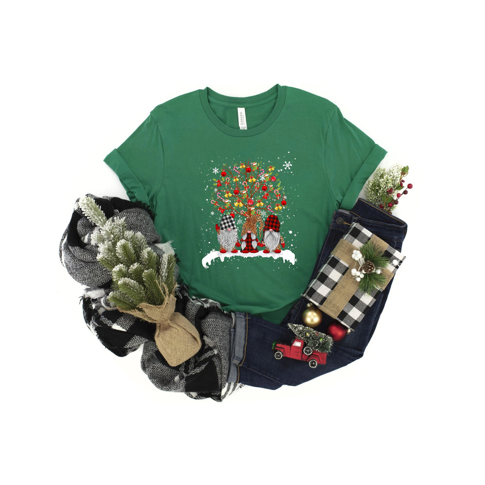 Christmas Gnomes, Christmas tree shirt, buffalopaid shirt, leopard print, Christmas Light tee, christmas snow globe, christmas gnomes tee,.jpg