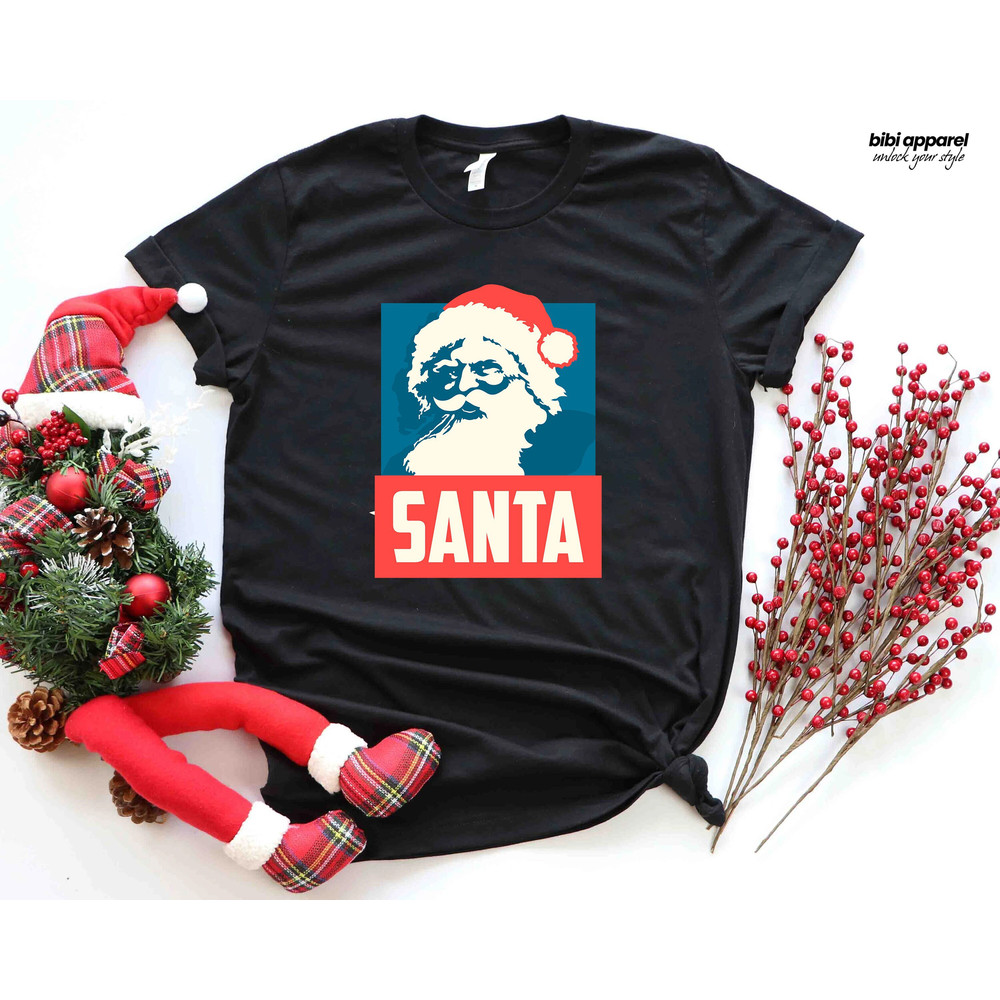 Christmas Santa Shirt, Retro Santa Shirt, Gift For Christmas, Retro Christmas Shirt, Christmas Shirt For Women, Gift For Women, Santa Shirt.jpg